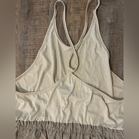 Free People Back Packer Onesie In Muted Beige.  Size M. - Picture 8 of 14